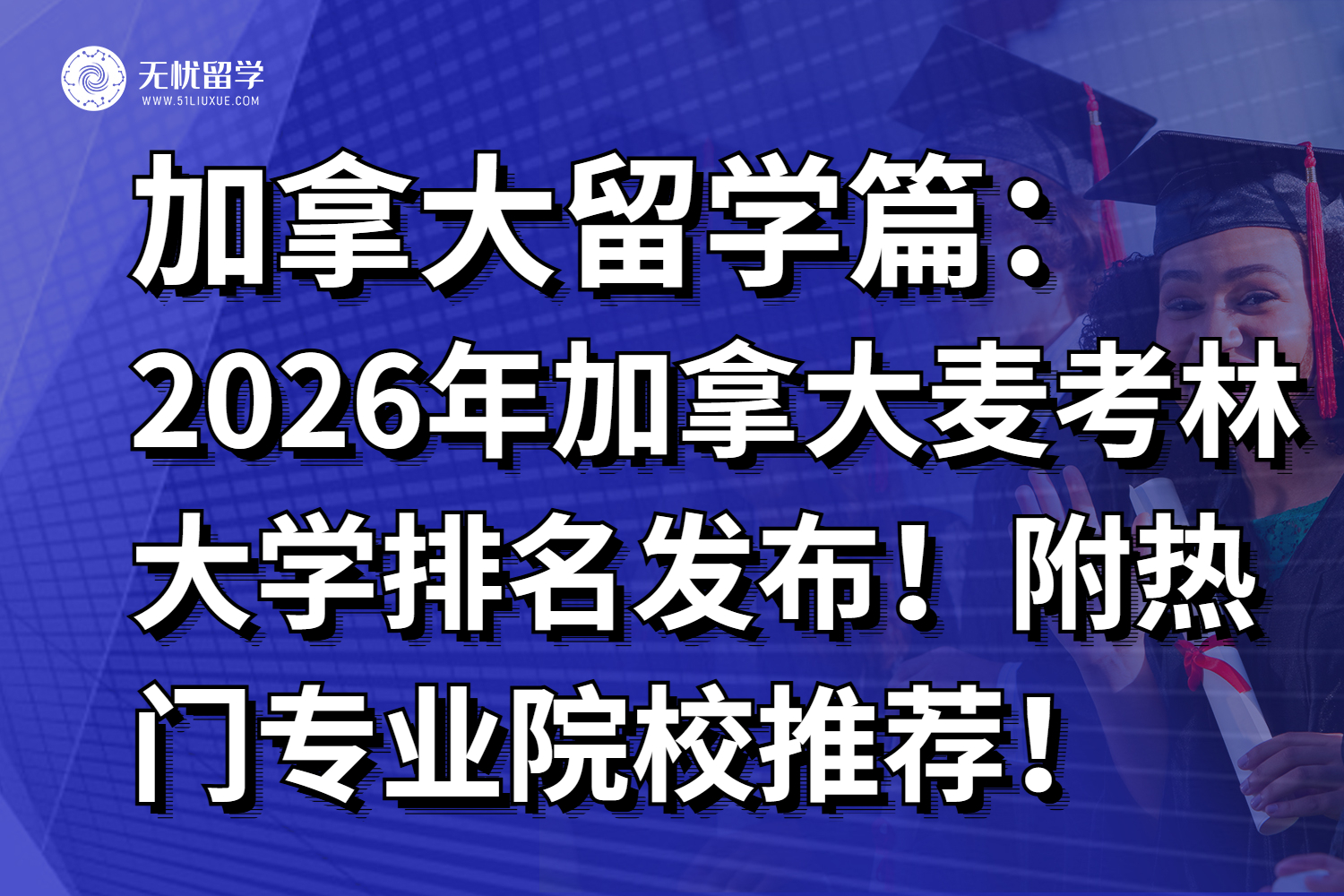 最新播报！2026年加拿大麦考林大学排名发布！