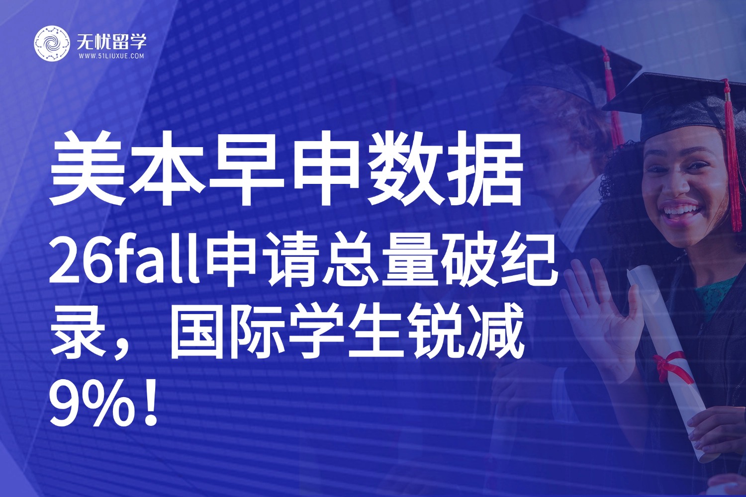 26fall美本早申“冰火两重天”：申请总量破纪录，国际学生锐减9%！